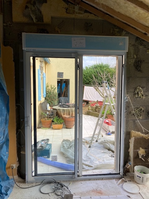 Avo renovation angers realisation menuiserie et maconnerie d une veranda au plessis mace 2024 11