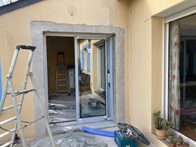 Avo renovation angers realisation menuiserie et maconnerie d une veranda au plessis mace 2024 10