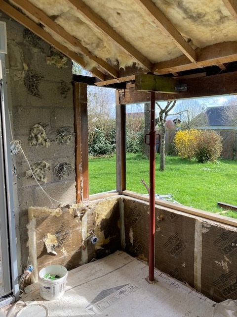 Avo renovation angers realisation menuiserie et maconnerie d une veranda au plessis mace 2024 2