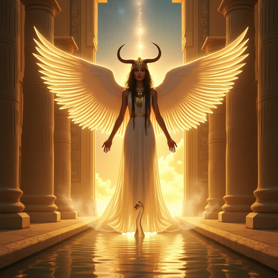 Flux Dev A hyperrealistic and mystical image representing a sa 1