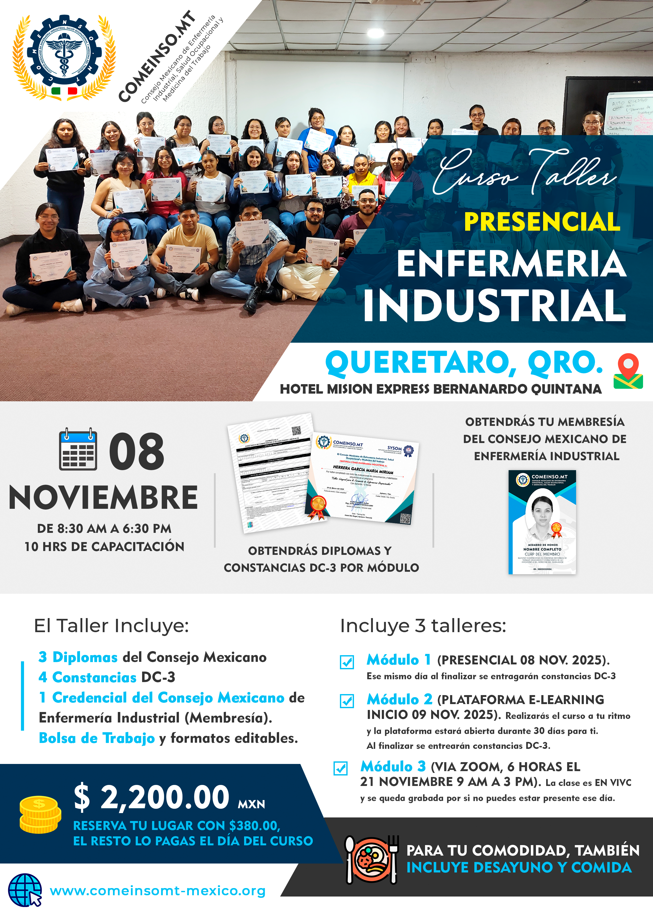 Informes curso enfermera industrial qro 08 noviembre 2025