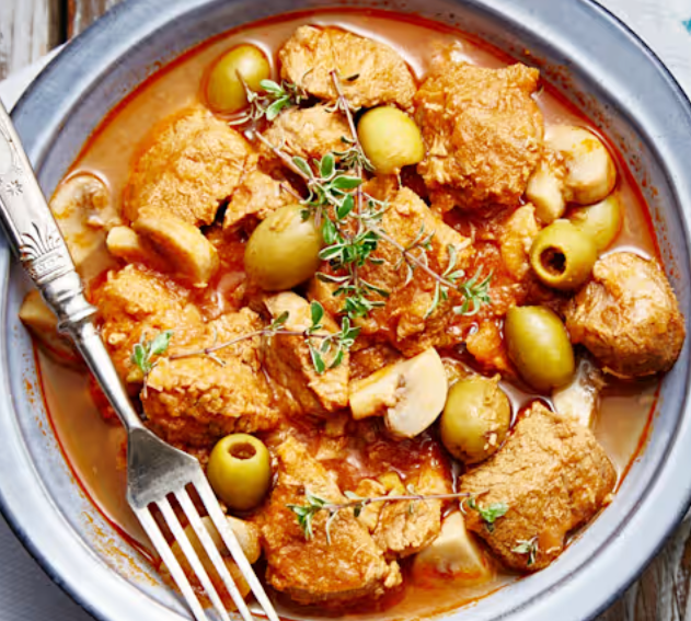 Saute-de-veau-aux-olives