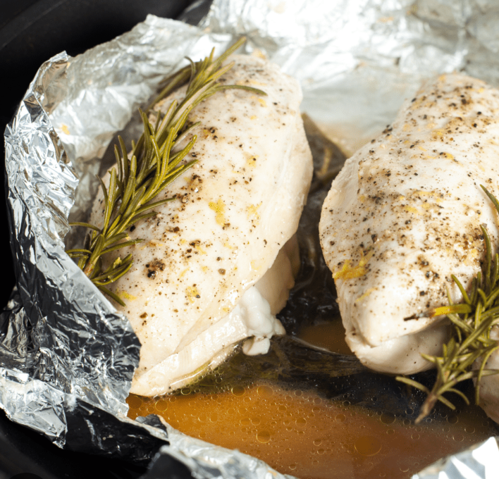 Filet-de-poulet-en-papillote