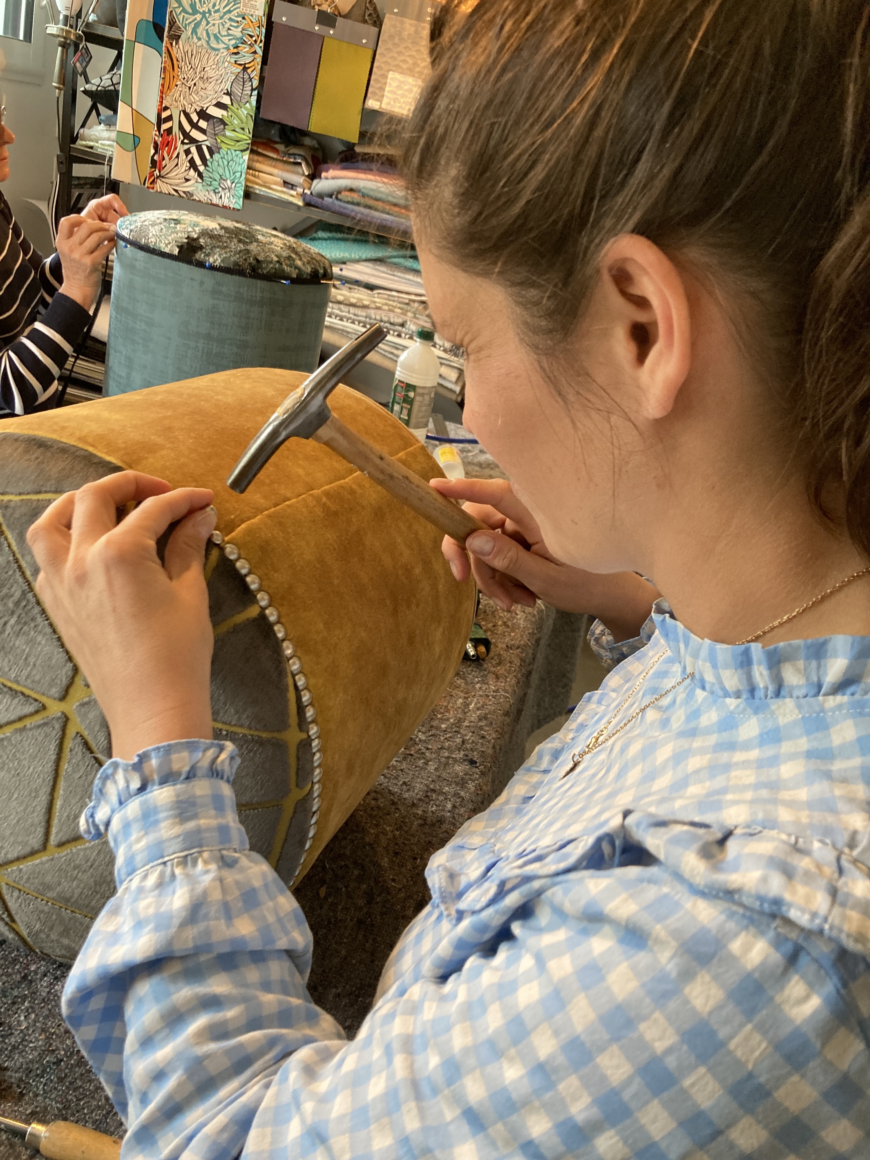 Stage formation tapisserie d ameublement atelier les renaissances tapissier decorateur saint medard en jalles