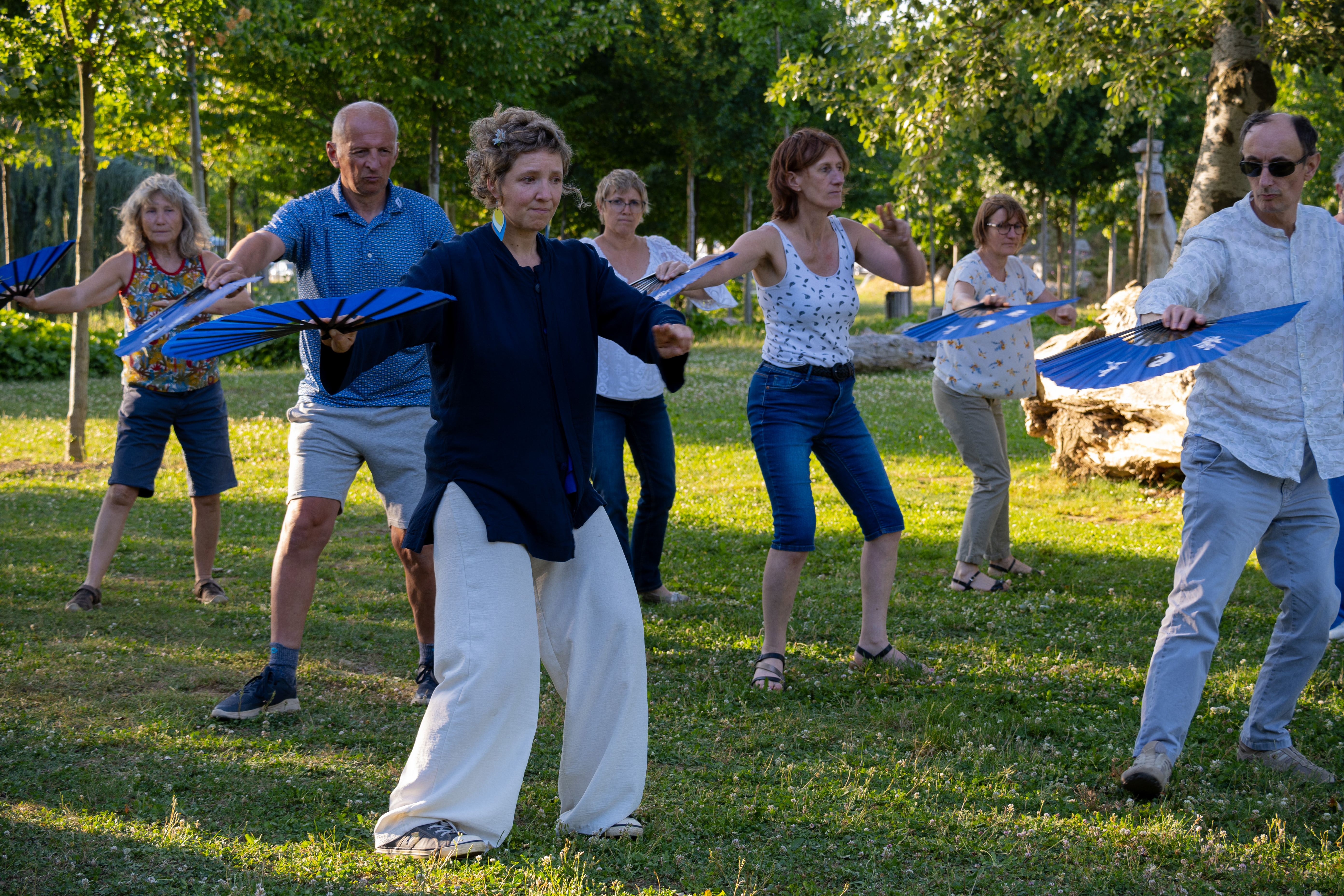 Tai Chi Eventail Bois de Bambou Bourg les valence