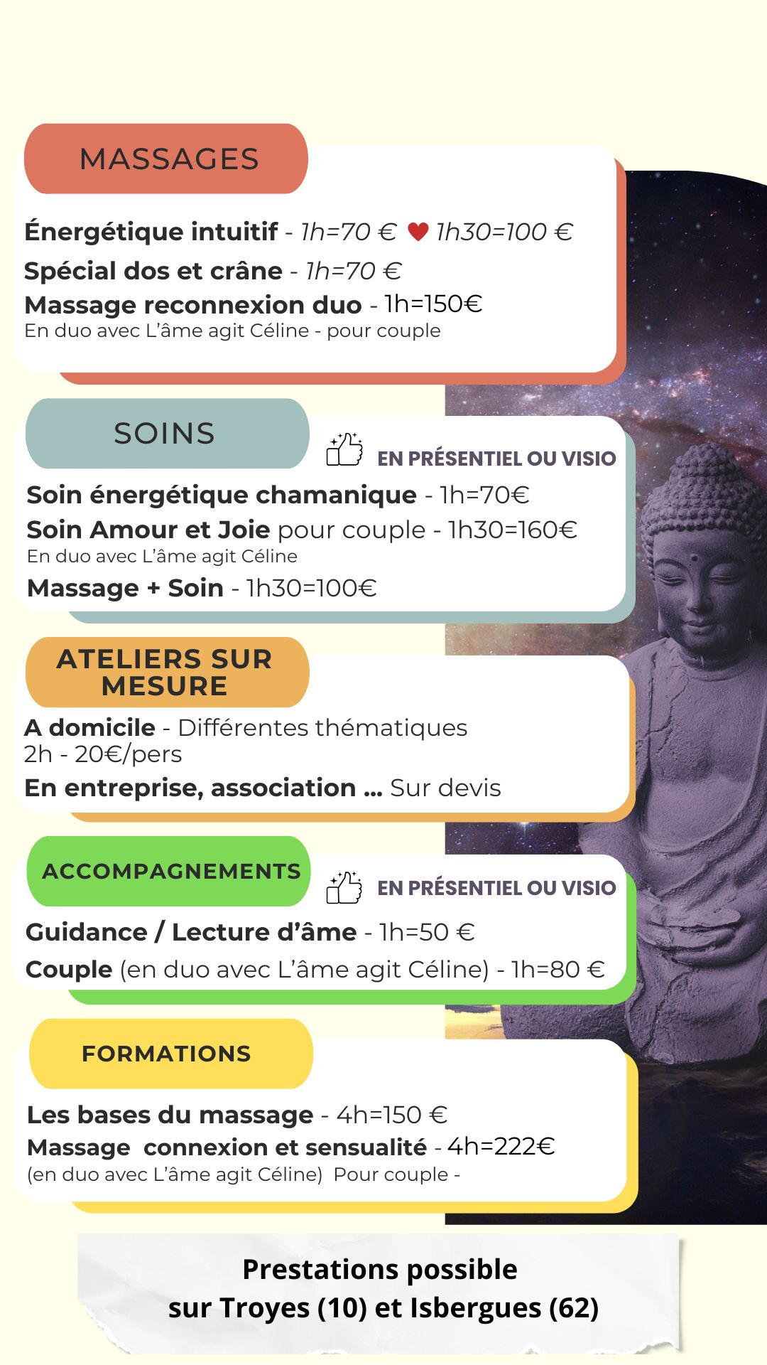 Prestations de l'âmeventure intérieure