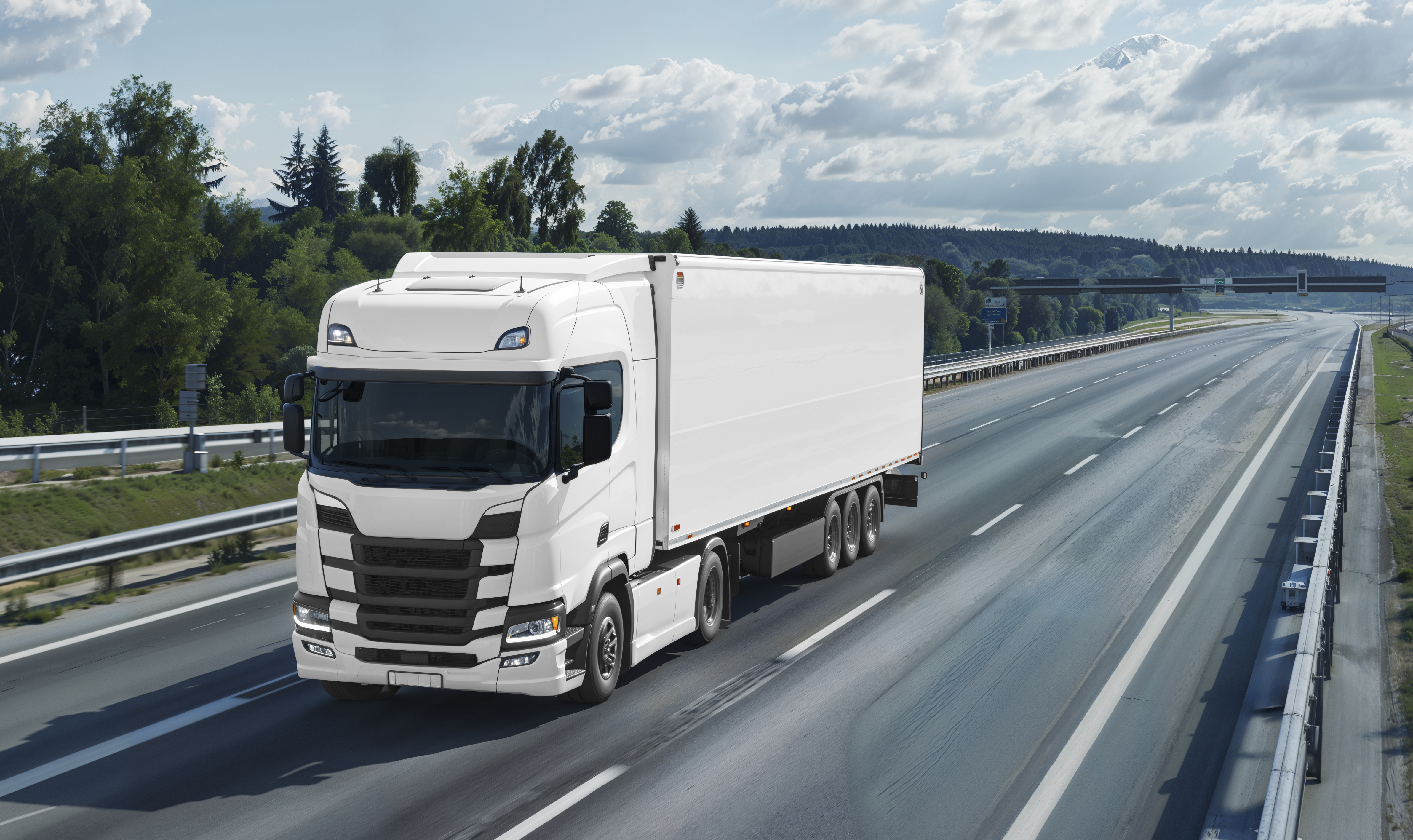 Un-camion-de-cargaison-vide-sur-la-route