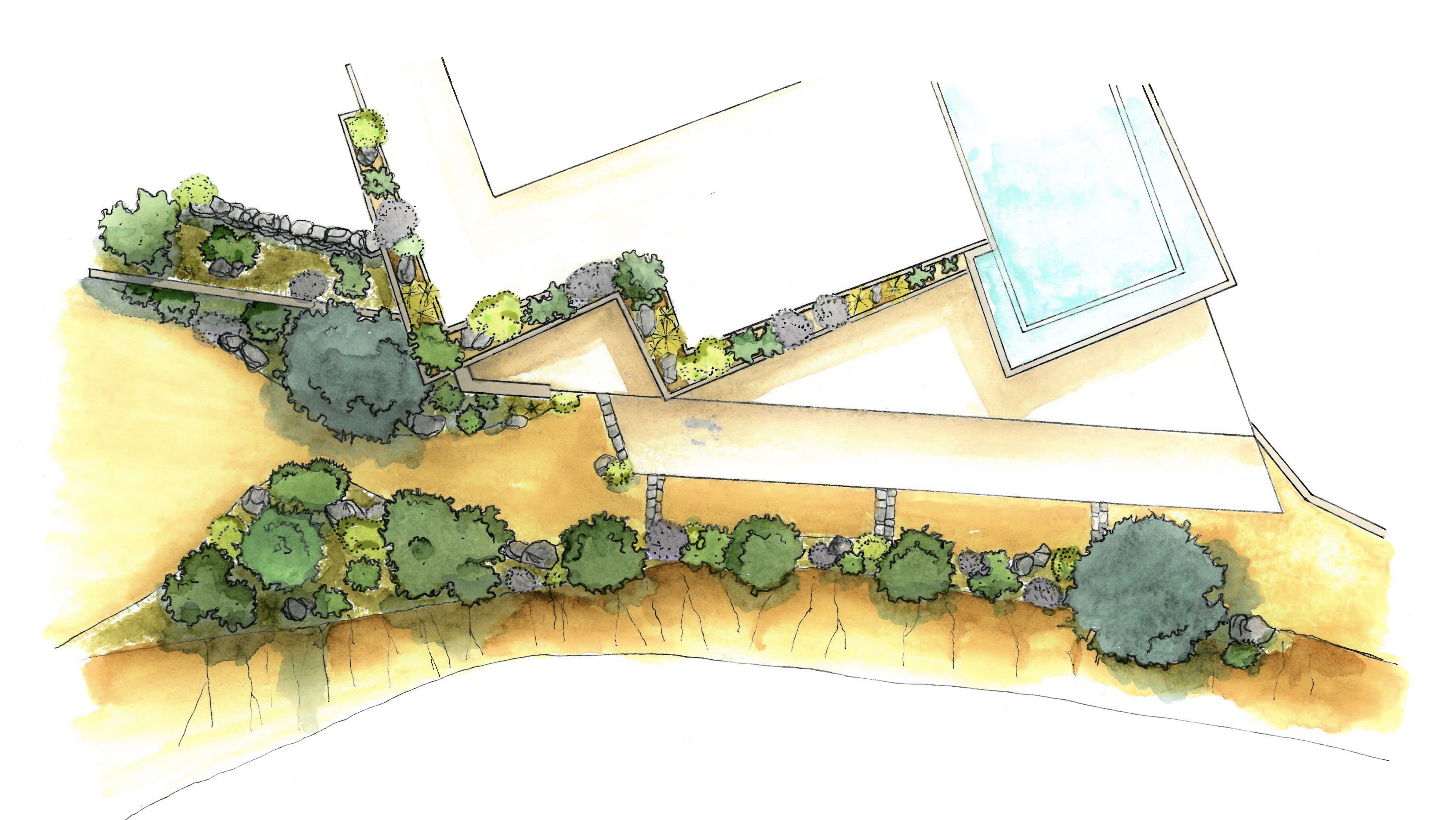 Zoom plan masse capelle