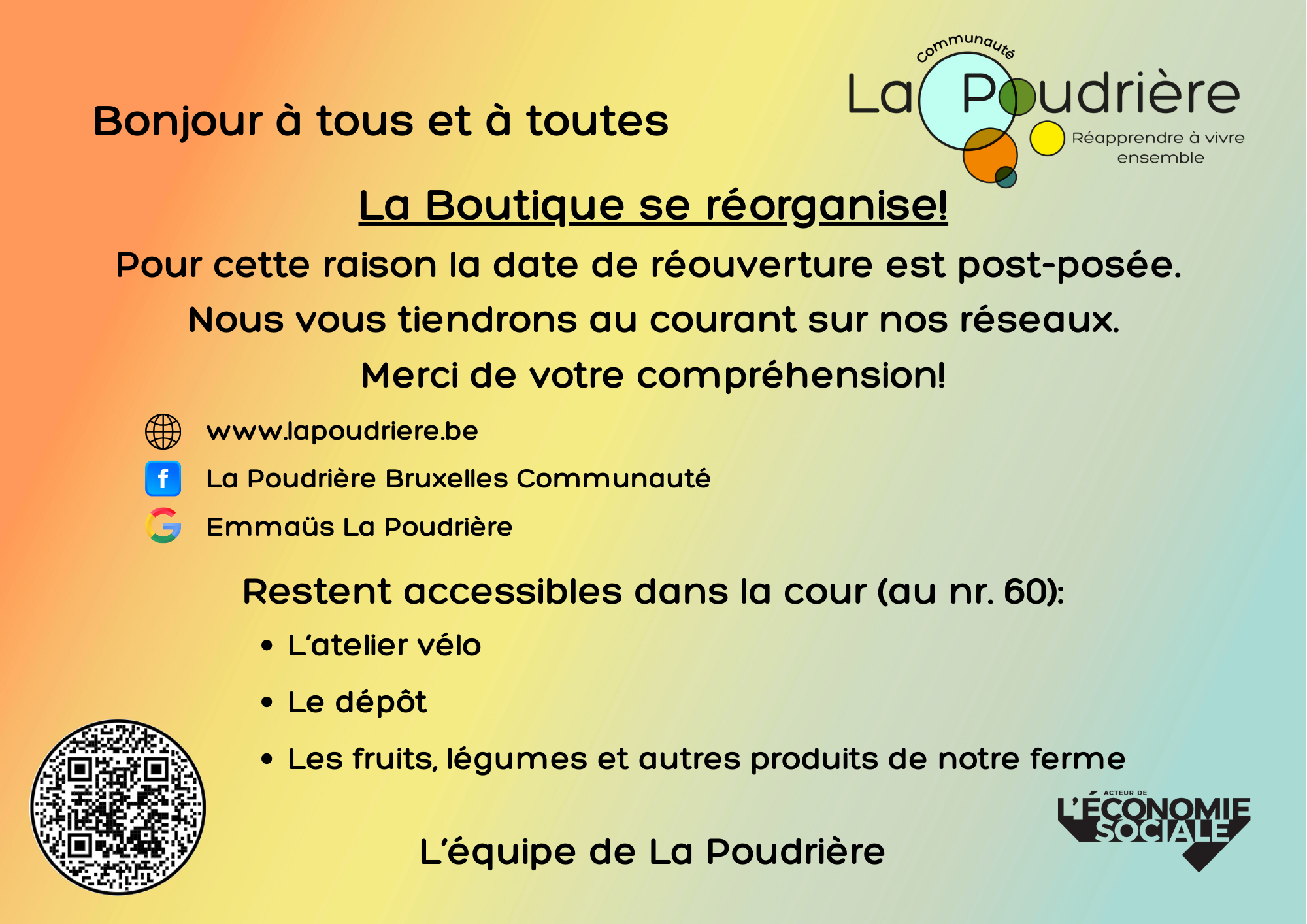 La boutique se réorganise à Bruxelles