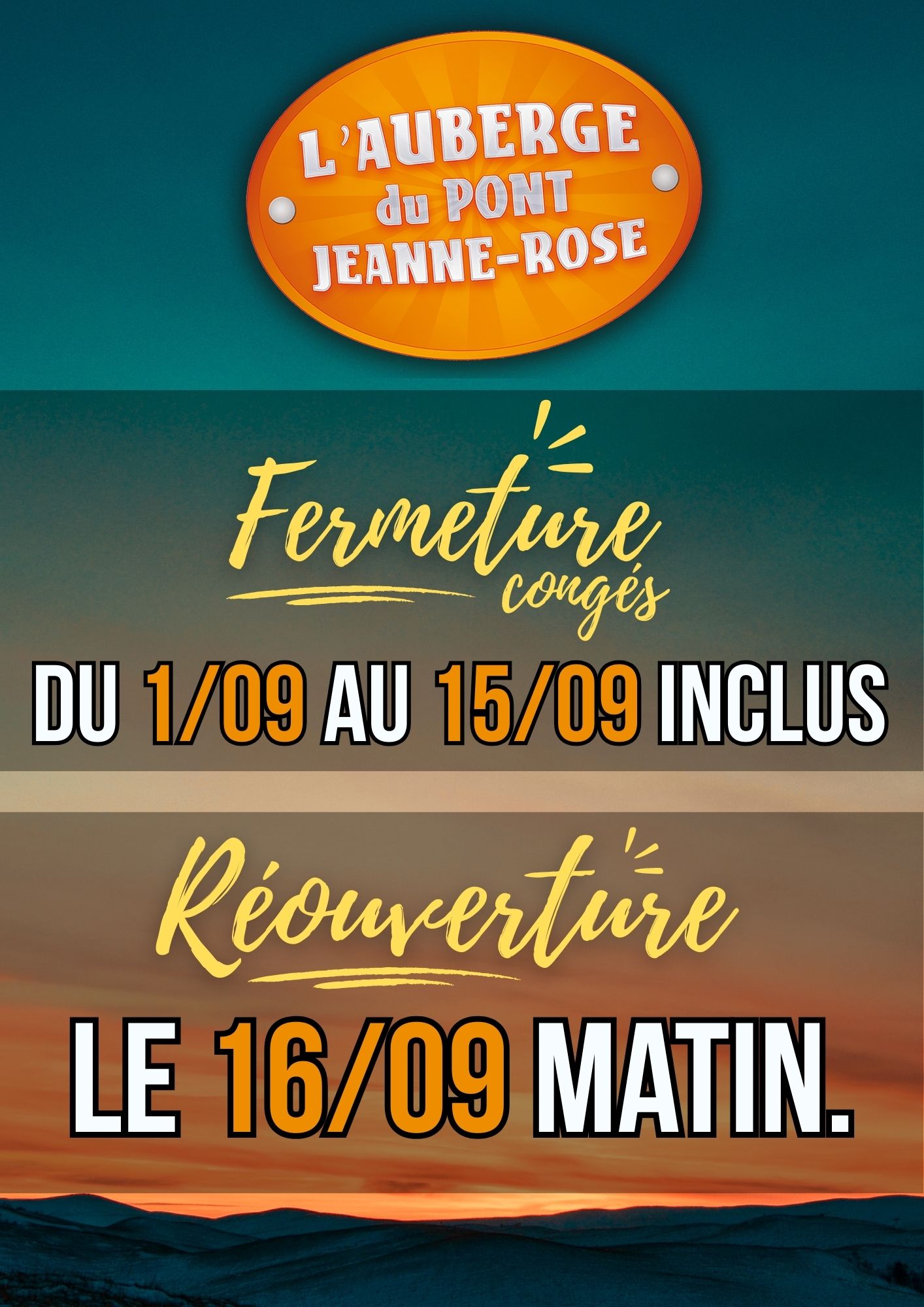 Fermeture-estivale