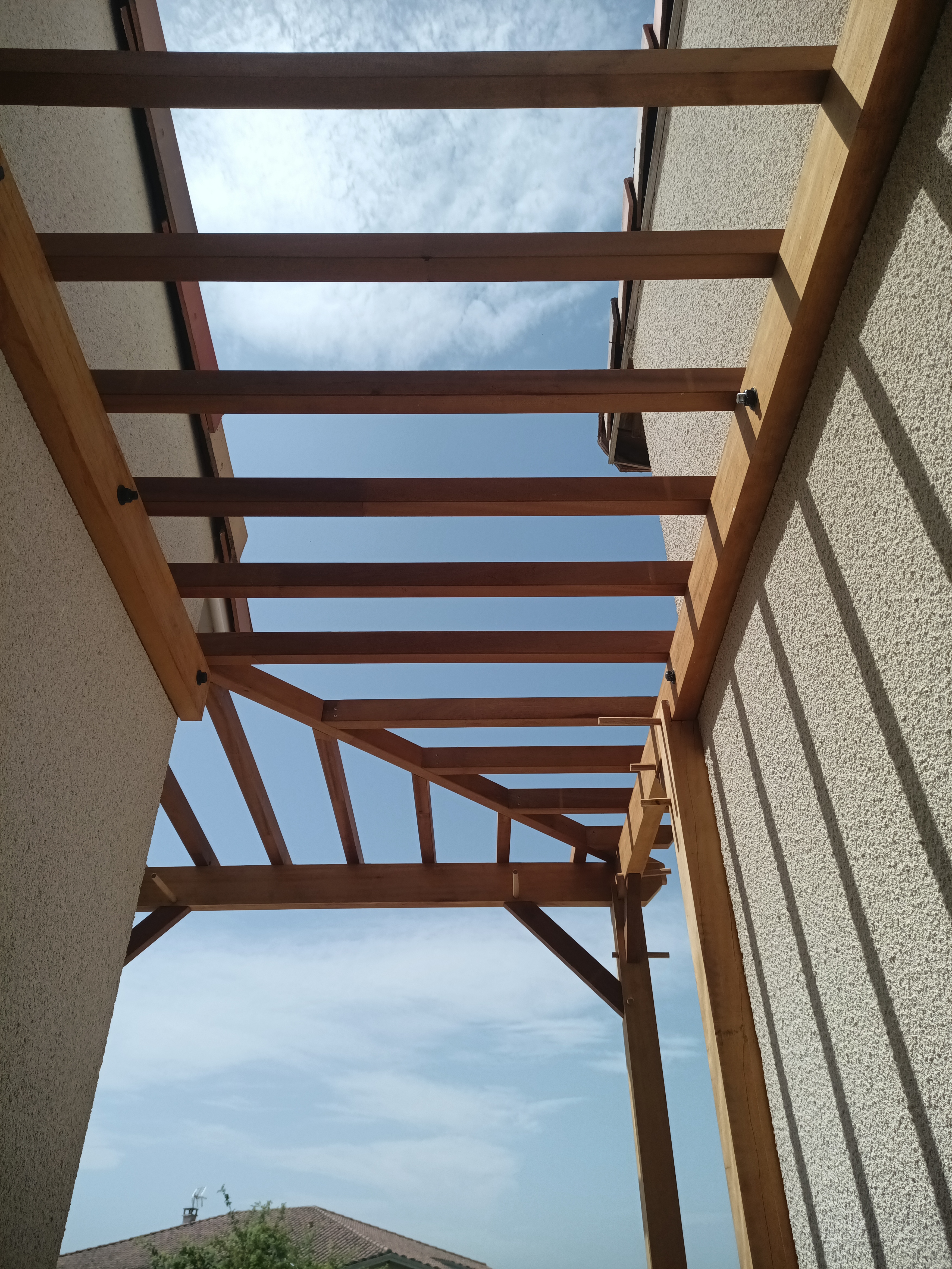 Terrasse bois et pergola