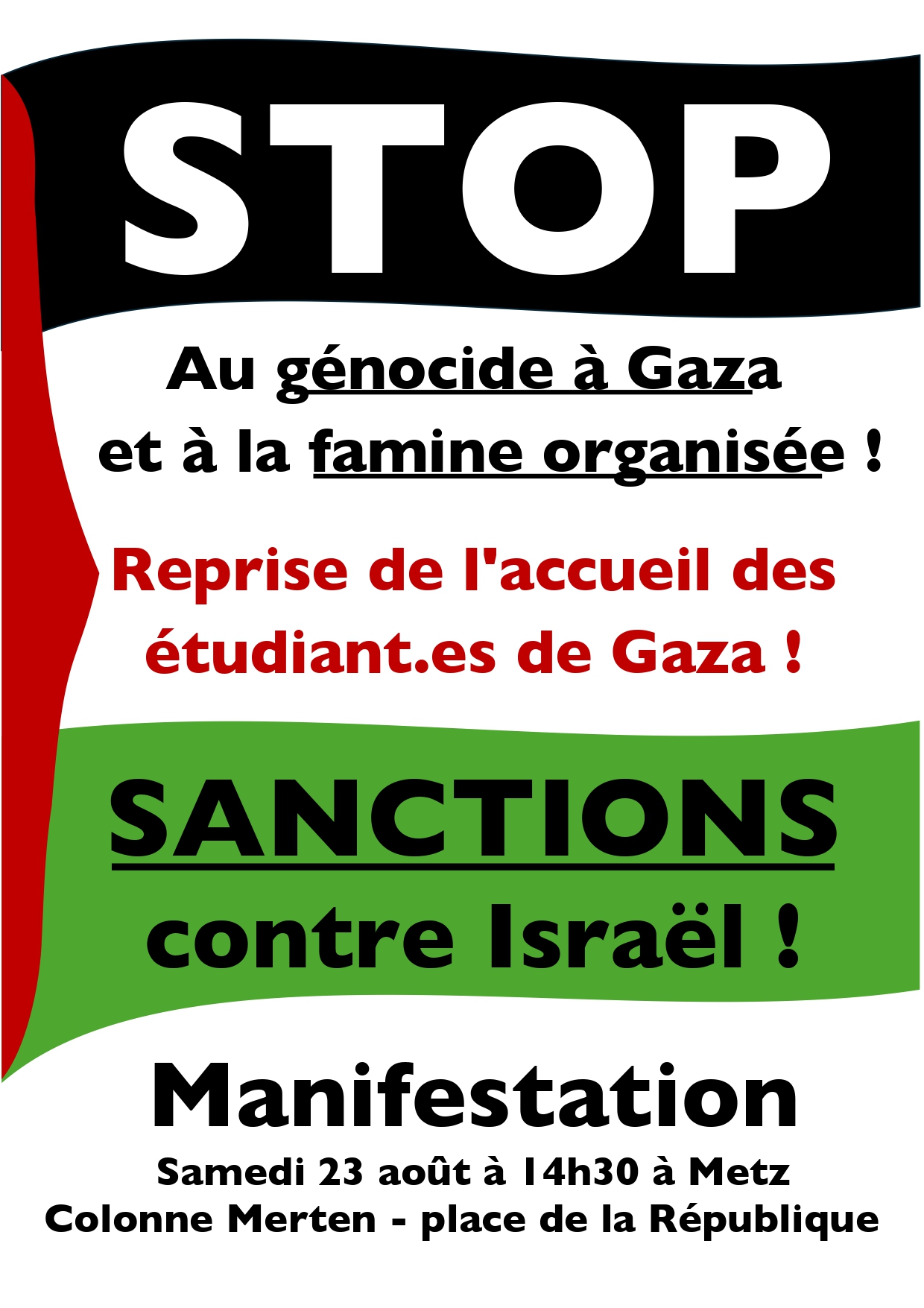 Manifestation de soutien à Gaza