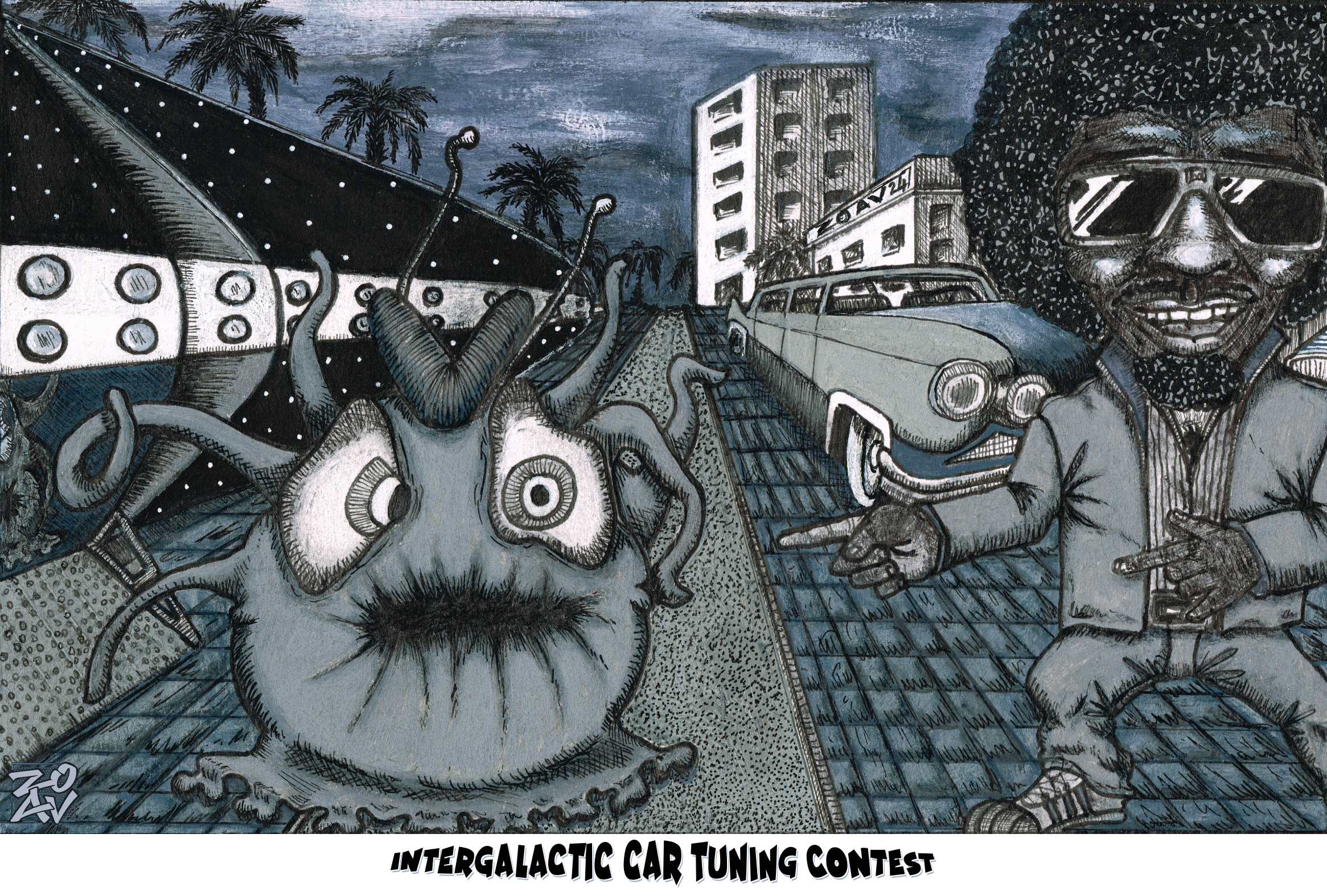 Intergalactic car tuning contest web