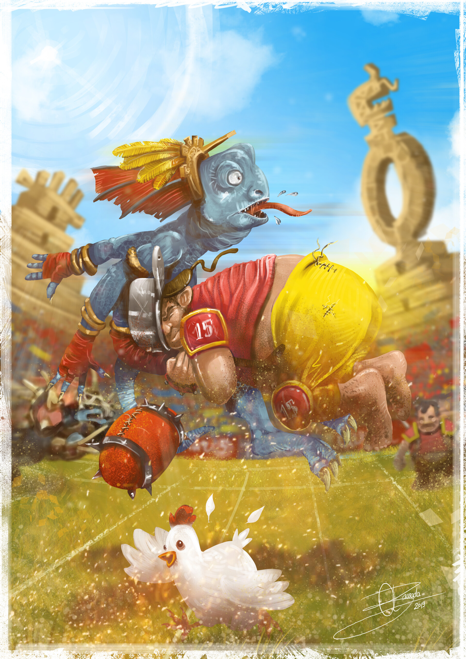 Aleksander zawada bloodbowl illustration 04b