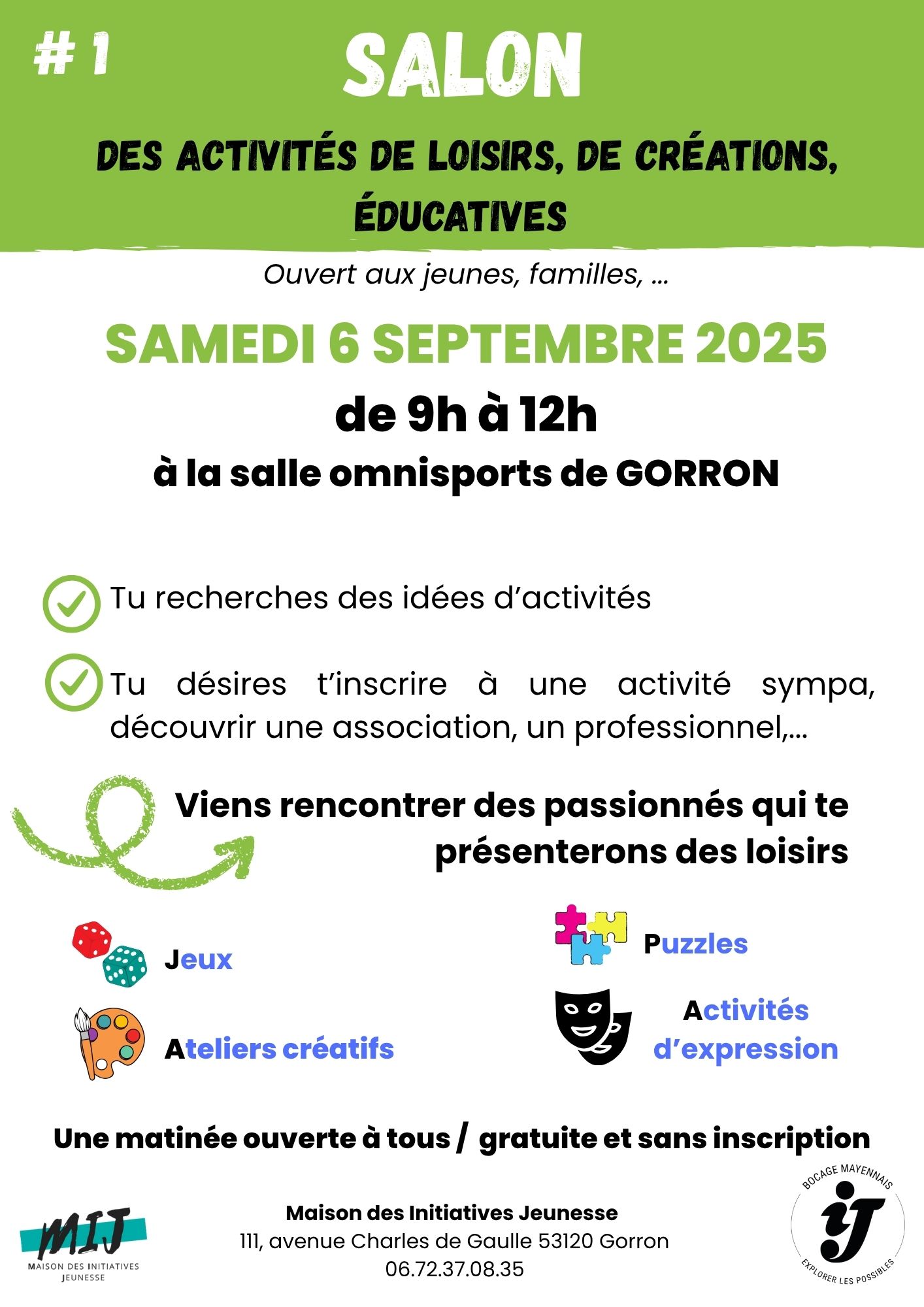 Salon des activites ludiques creatives