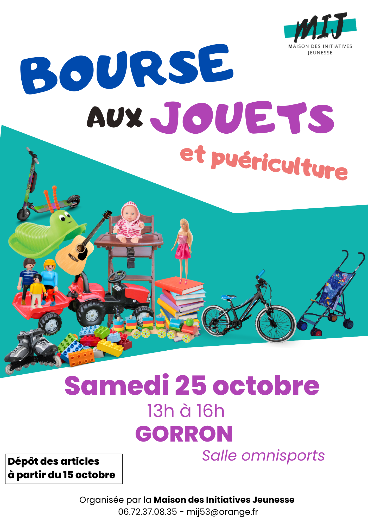 Affiche bourse aux jouets
