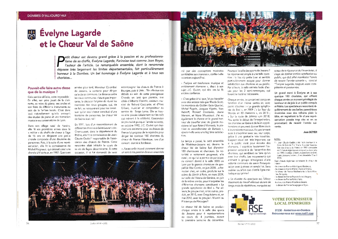 Article dombes e lagarde et le cvds