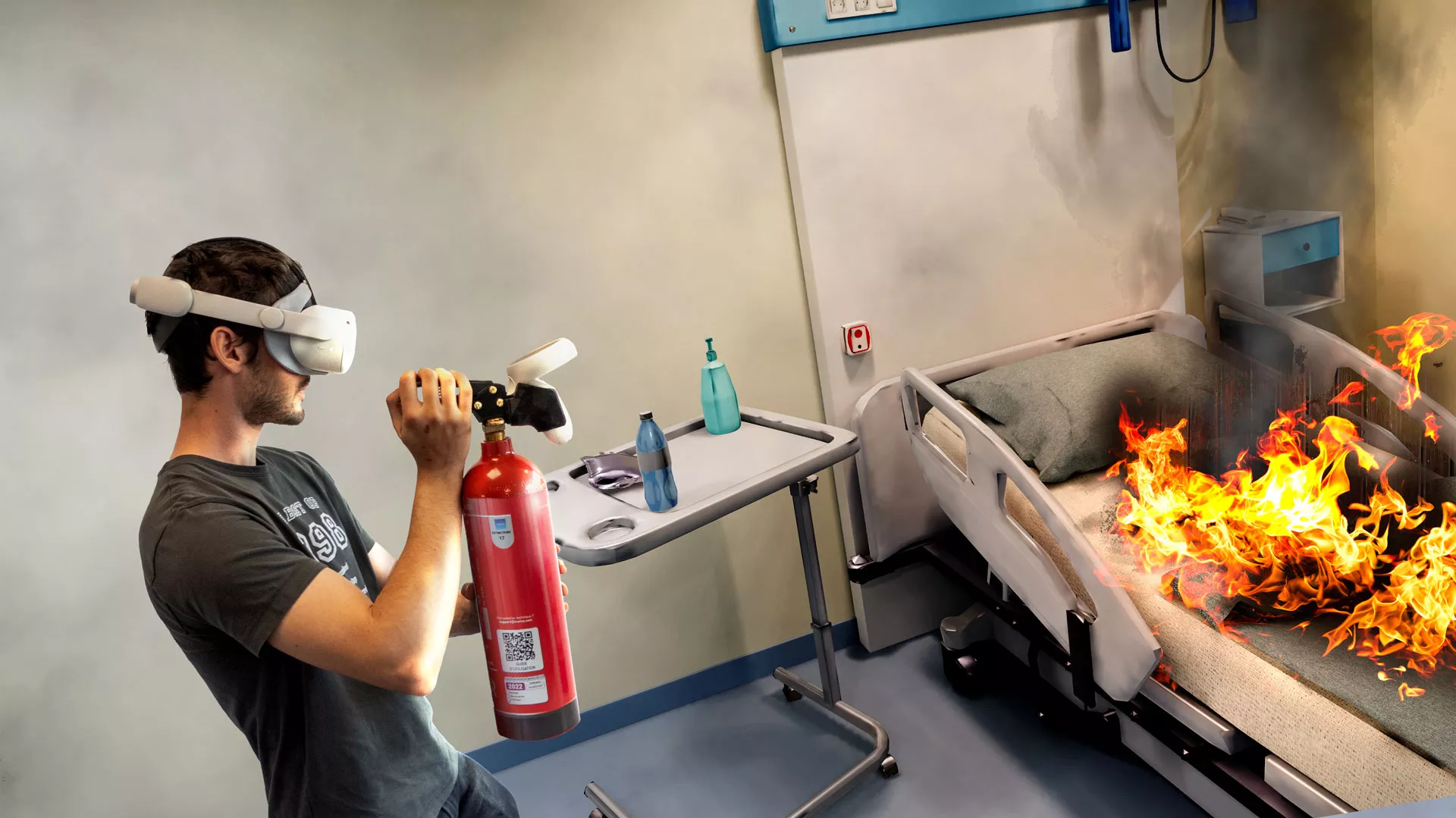 Formation incendie réalité virtuelle Nouvelle-Calédonie