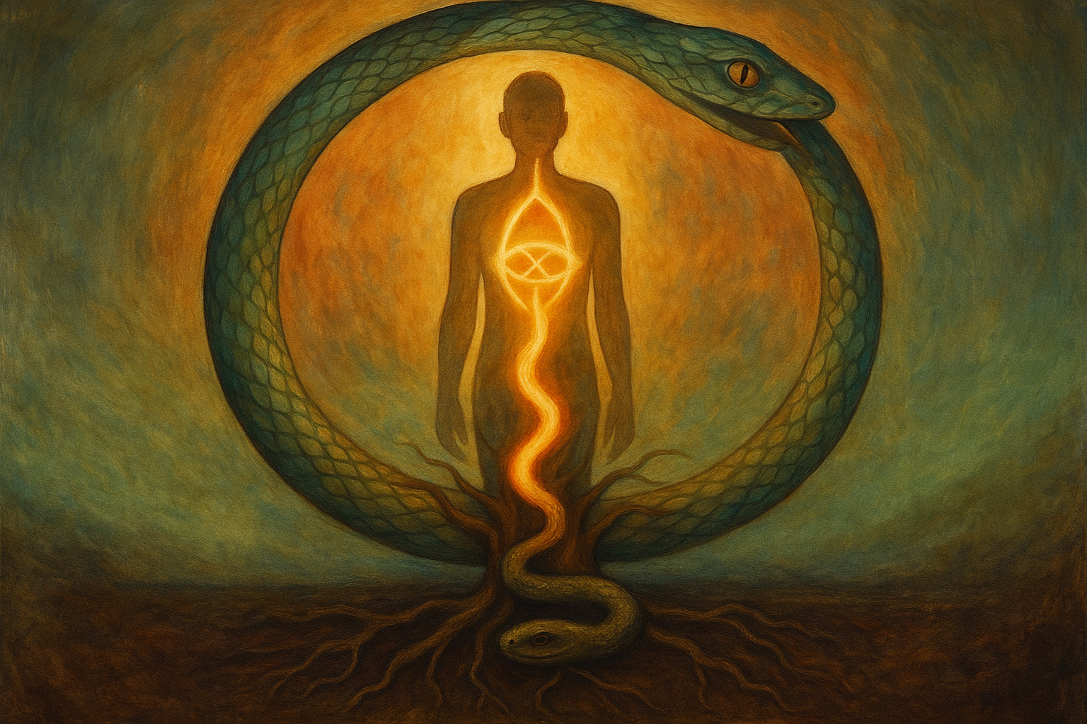 Découvrez le serpent, l'archétype universel aux multiples visages. Kundalini, Ouroboros, forces instinctives et sagesse cosmique