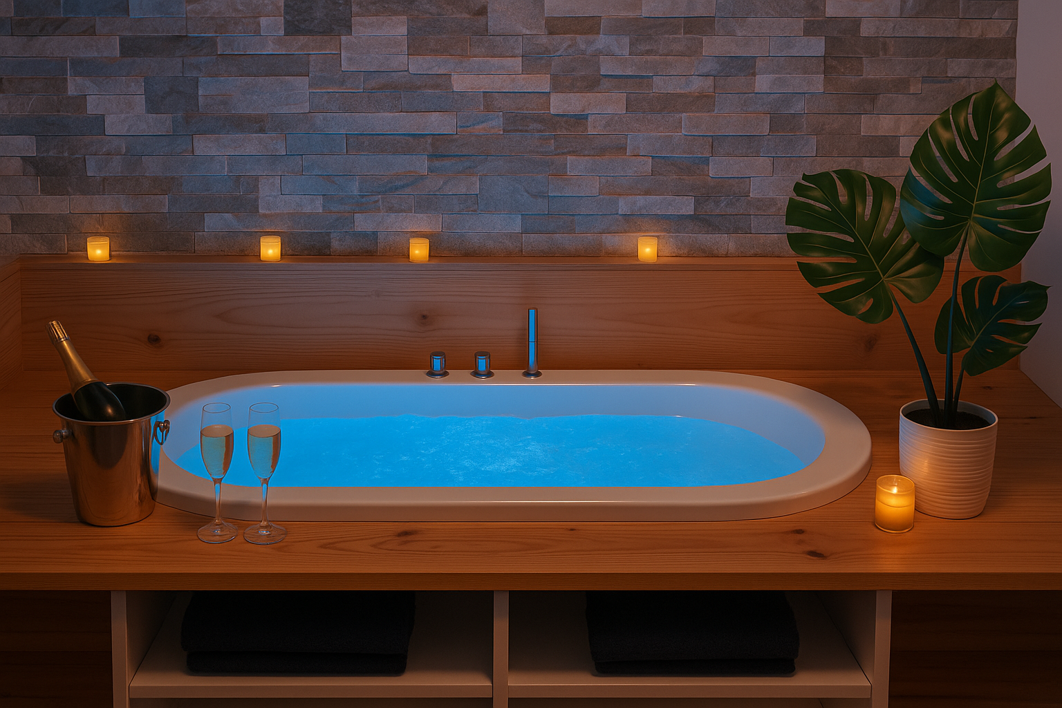 Balnéo privative relaxation evasion Airbnb Toulouse