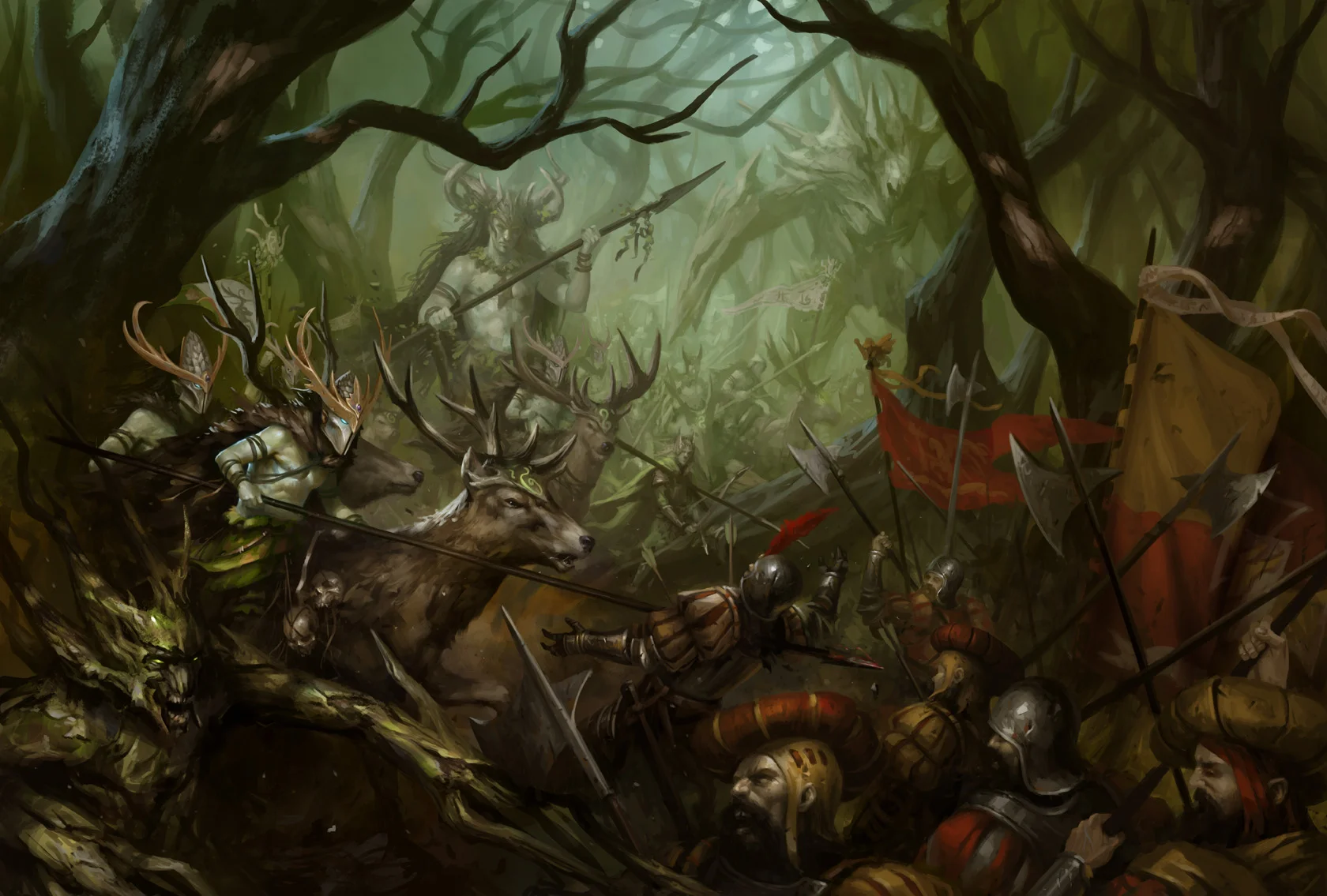 Wood elf armybook art
