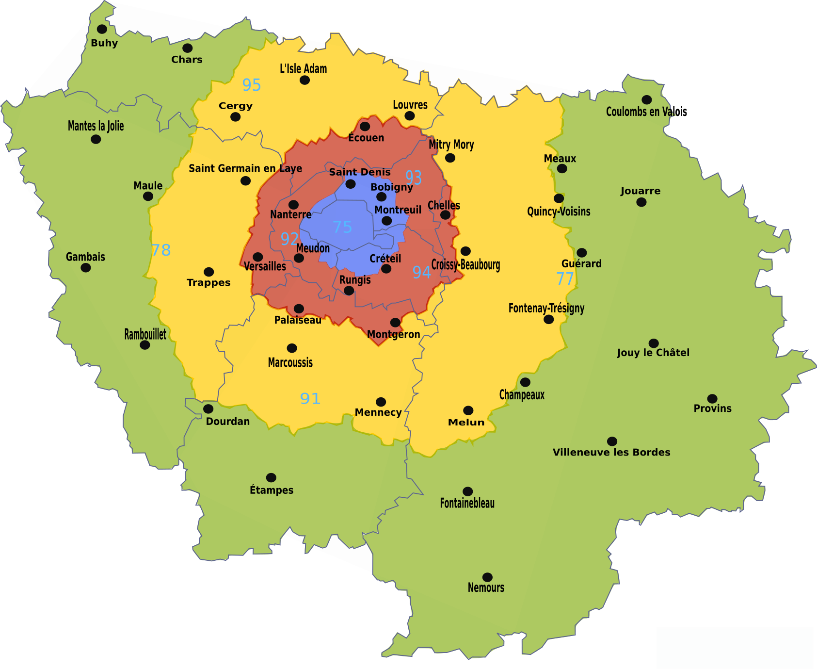 Ile-de-france-communes