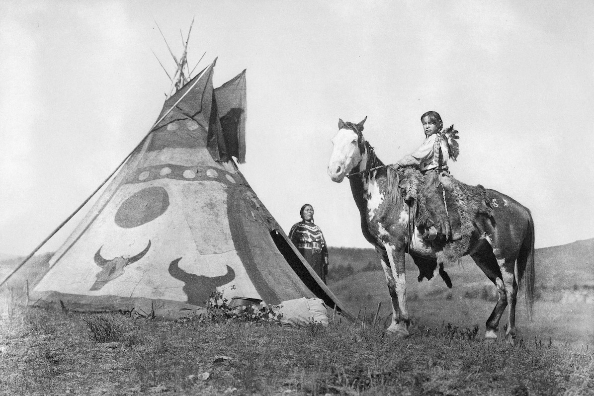 Indiens curtis femme assiniboine