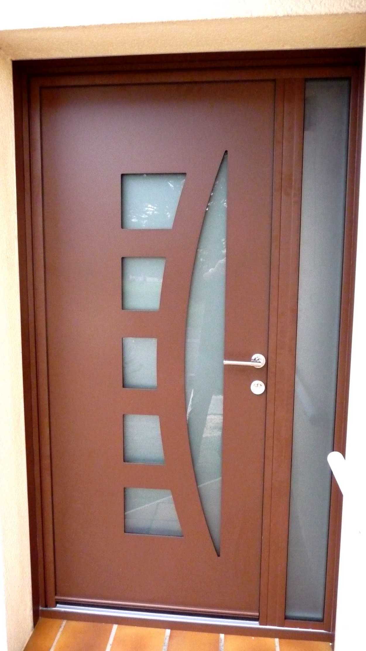 Porte tierce aluminium semi vitree kline