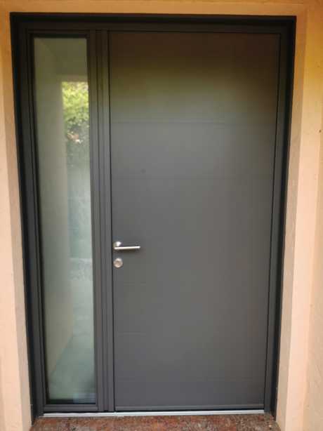 Porte d entree aluminium tierce deux vantaux kline