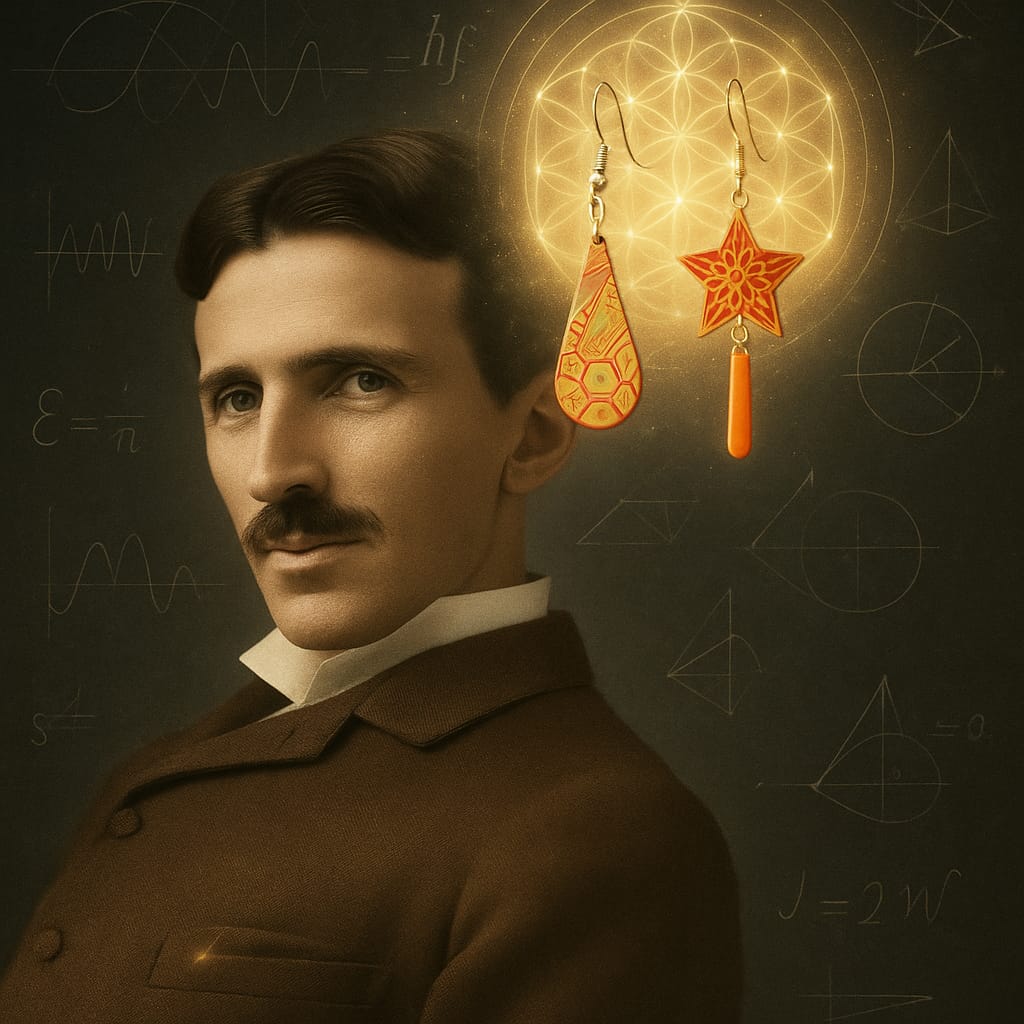 Tesla et fleurs de vie