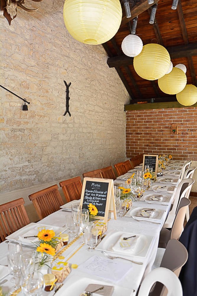 Verandas amenagee en salle de repas festif