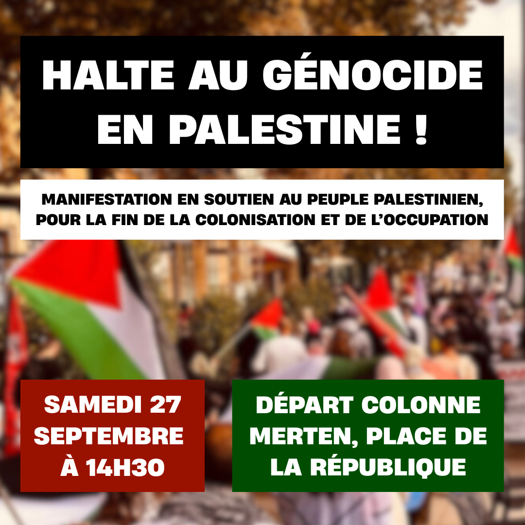 HALTE AU GENOCIDE EN PALESTINE