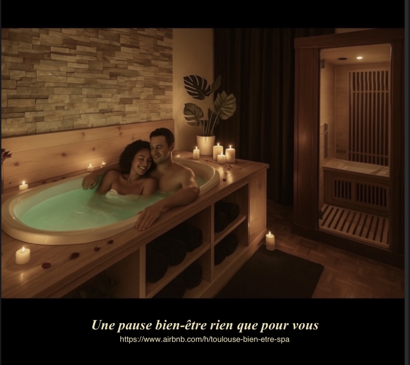 Baignoire balnéo privative – Spa Manzè Toulouse