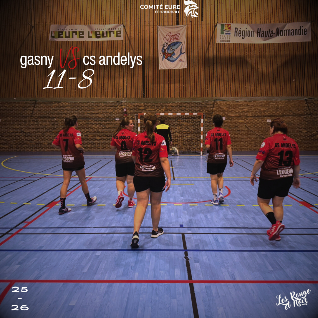 Les féminines s'inclinent de peu à Gasny