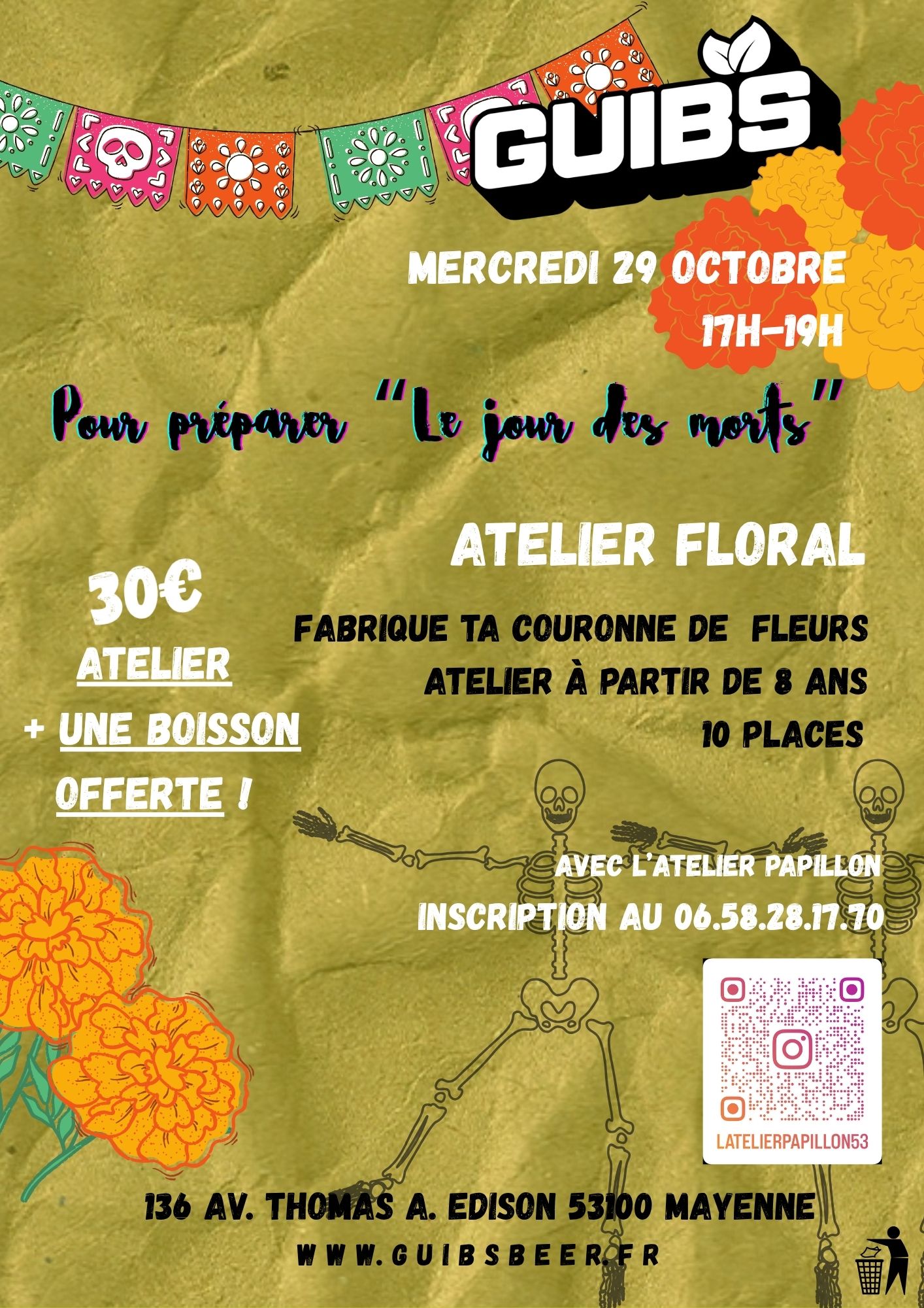 PREMIER ATELIER ! 29 octobre !