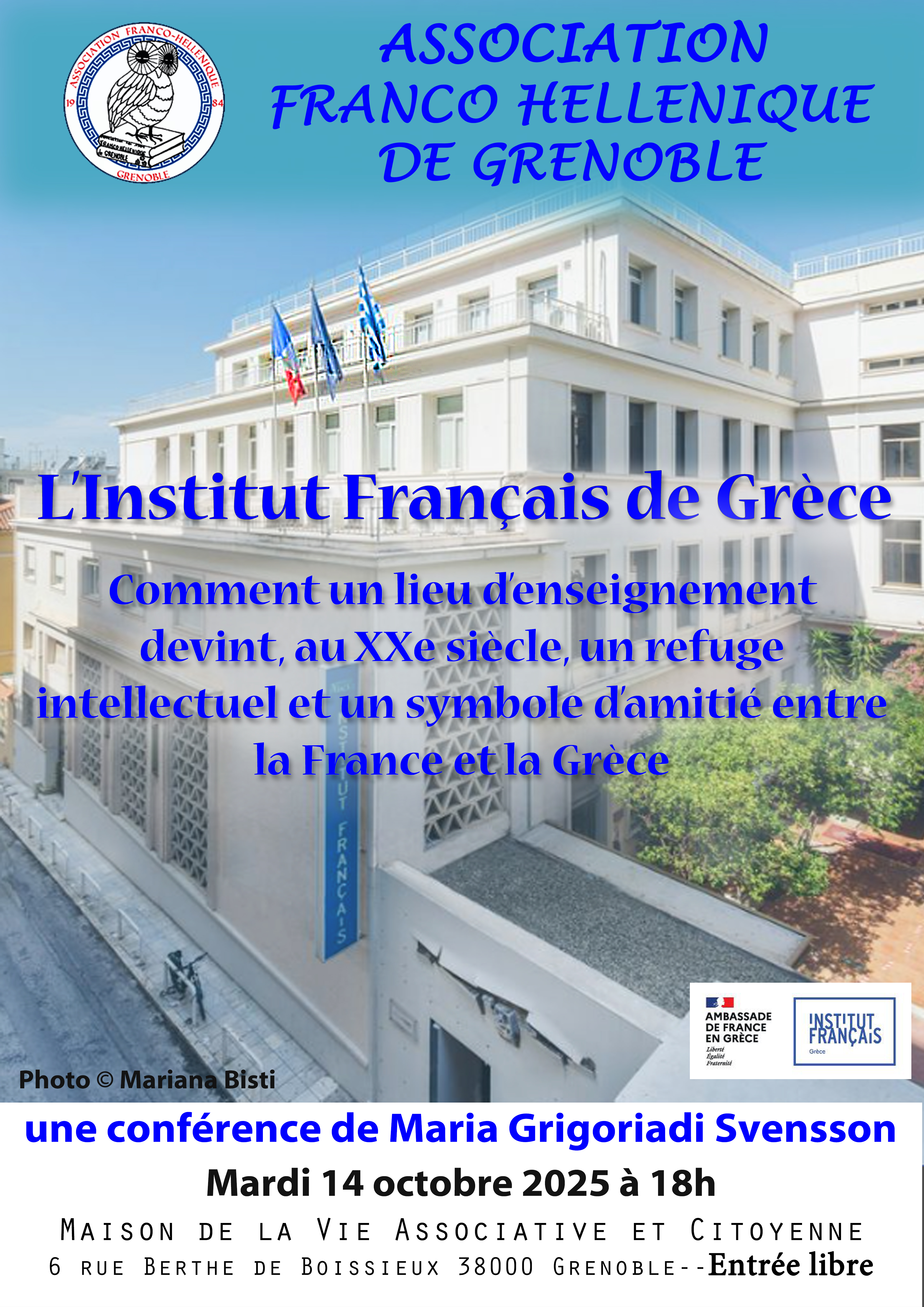 Institut-francais-de-Grece affiche 14-octobre-2025