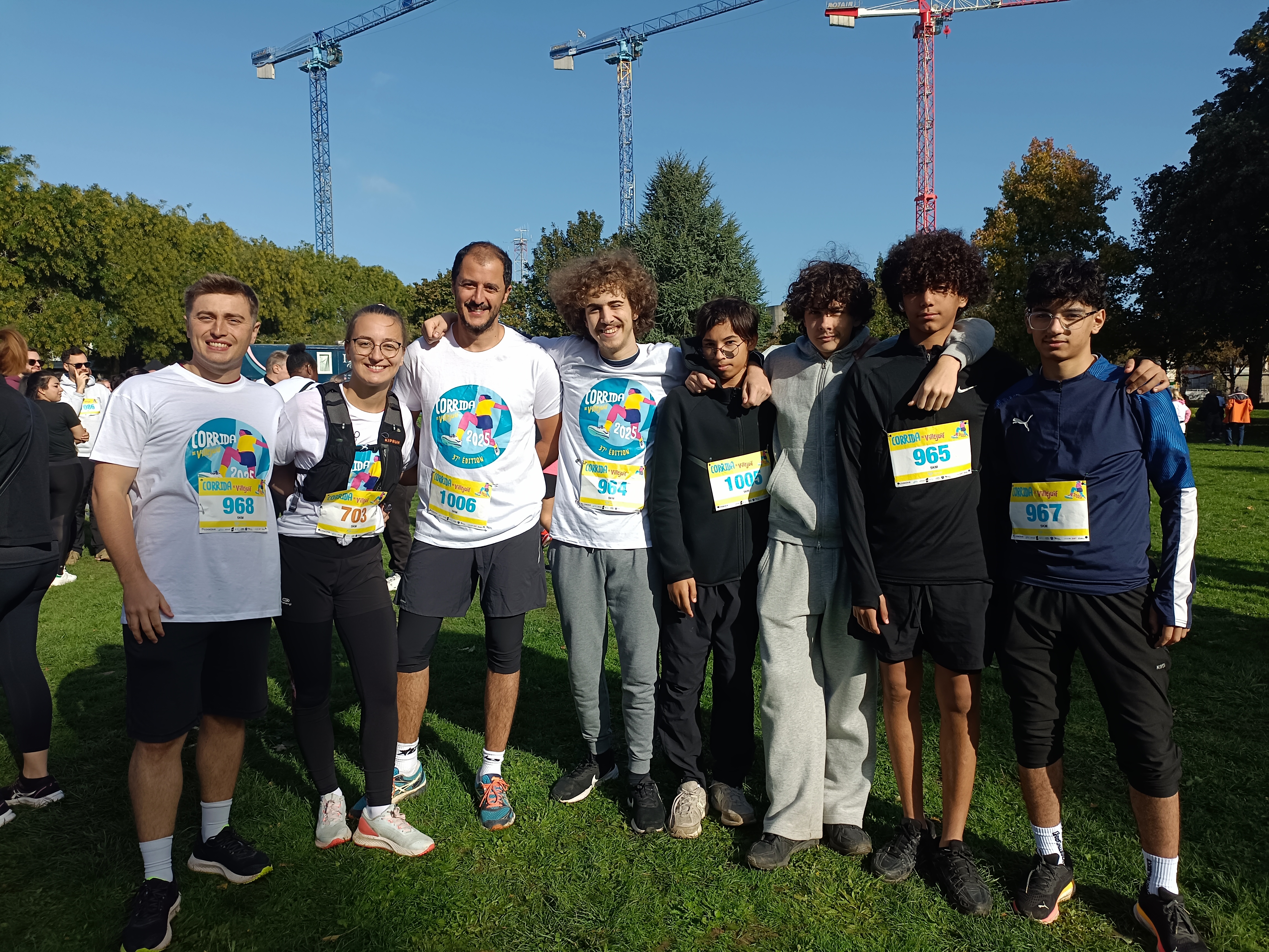 Les judokas à la Corrida 