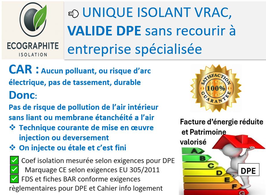 ecographite, isolation vrac, bille graphite, isolantnaturel, billes isolantes, isolation en vrac