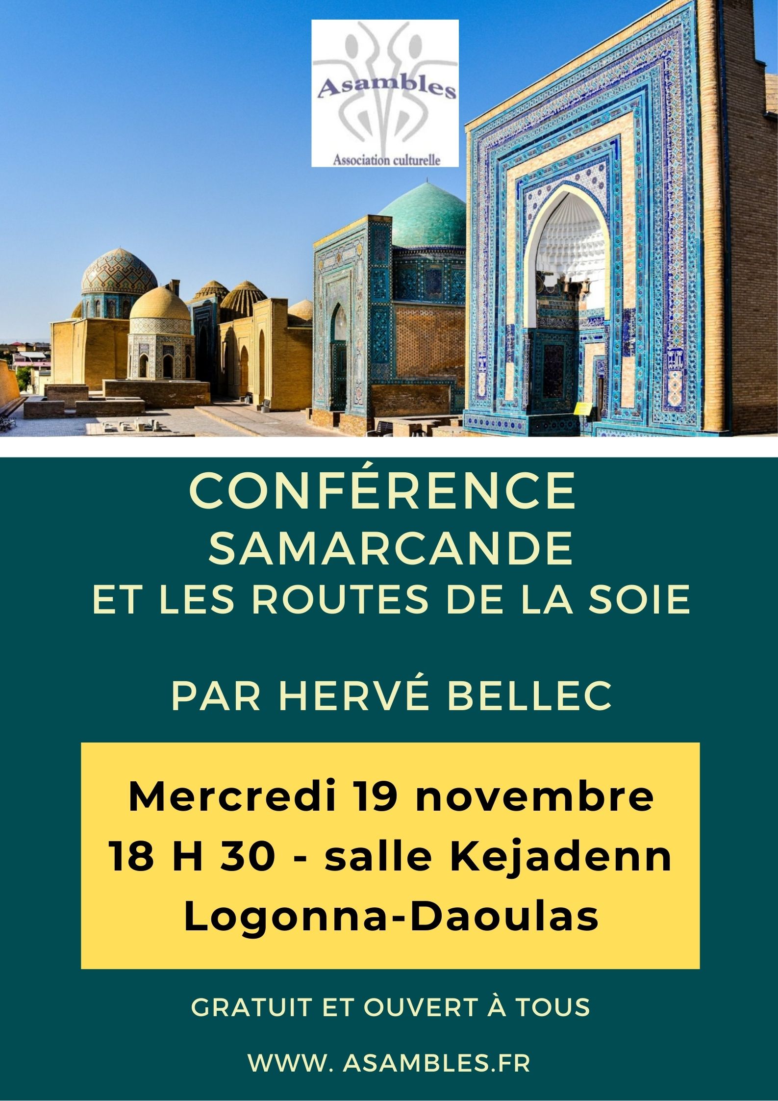 Affiche conf Samarcande 19-11-25-