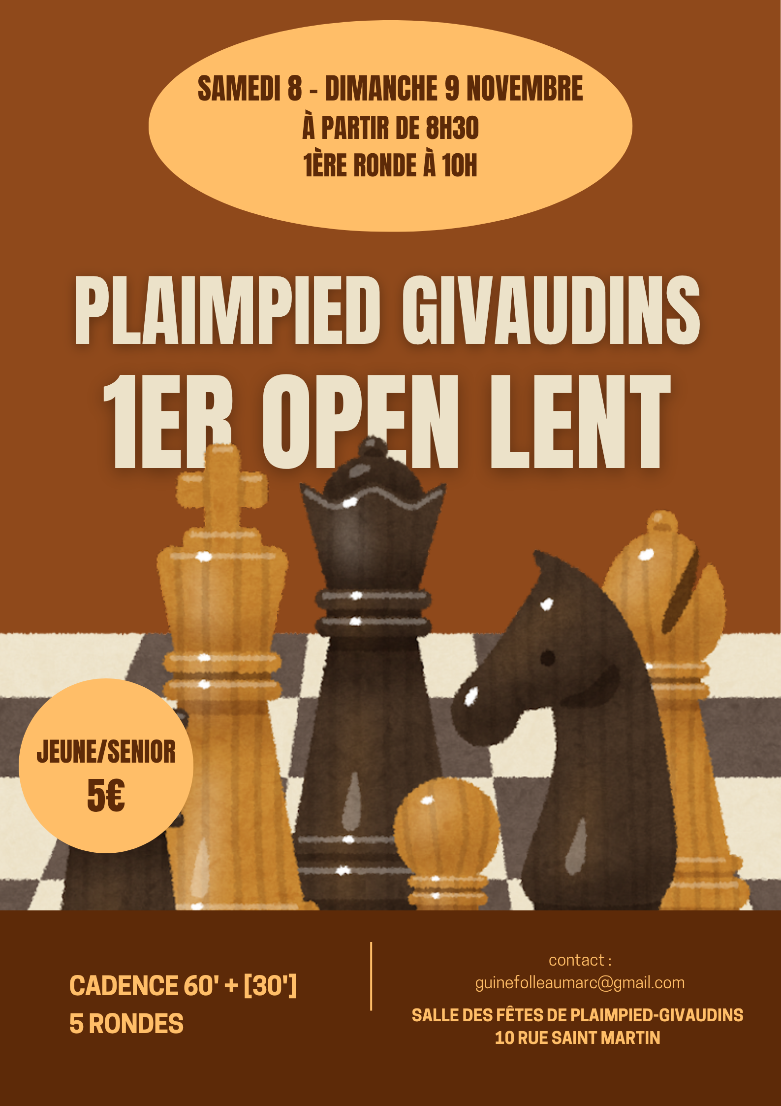 Brown-Illustrative-Chess-Tournamanet-Poster