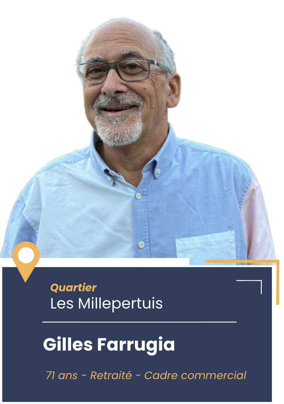 Portrait de Gilles Farrugia, candidat aux élections municipales de Montbonnot en 2026
