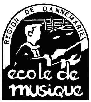 logo noir et blanc de l'école de musique de la Région de Dannemarie