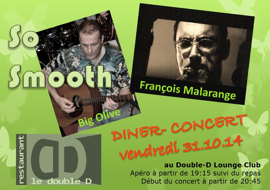 Annonce concert Big Olive et François Malarange à Strasbourg en 2014