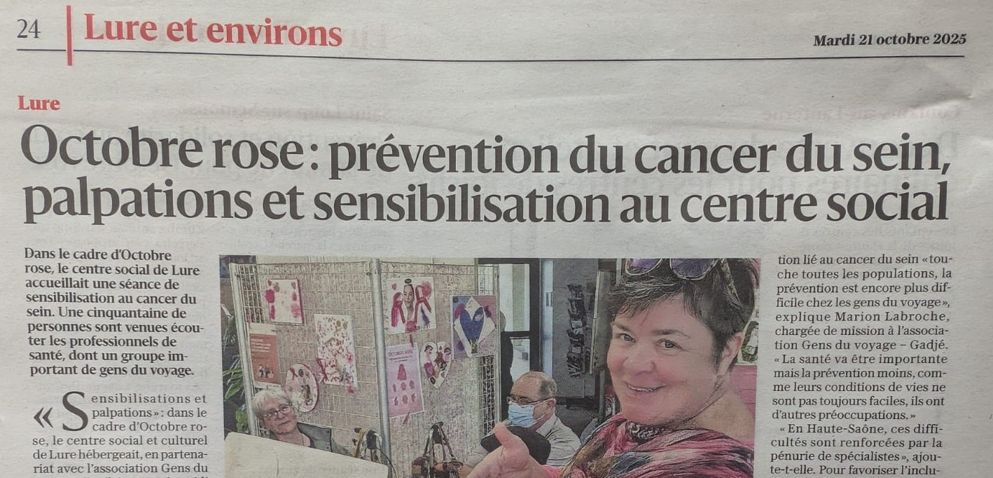 OCTOBRE ROSE : LA PRESSE EN PARLE...