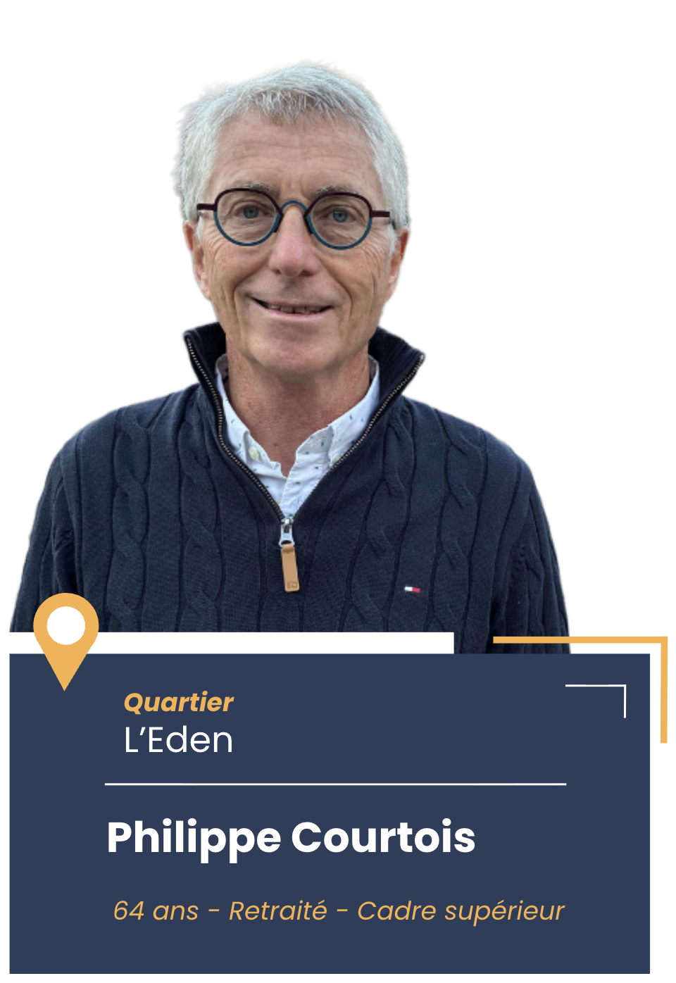 Portrait de Philippe Courtois, candidat aux élections municipales de Montbonnot en 2026