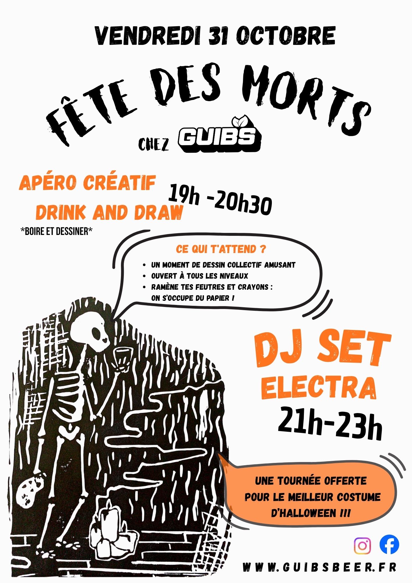 Fête des morts chez GUIBS ! Vendredi 31 octobre !