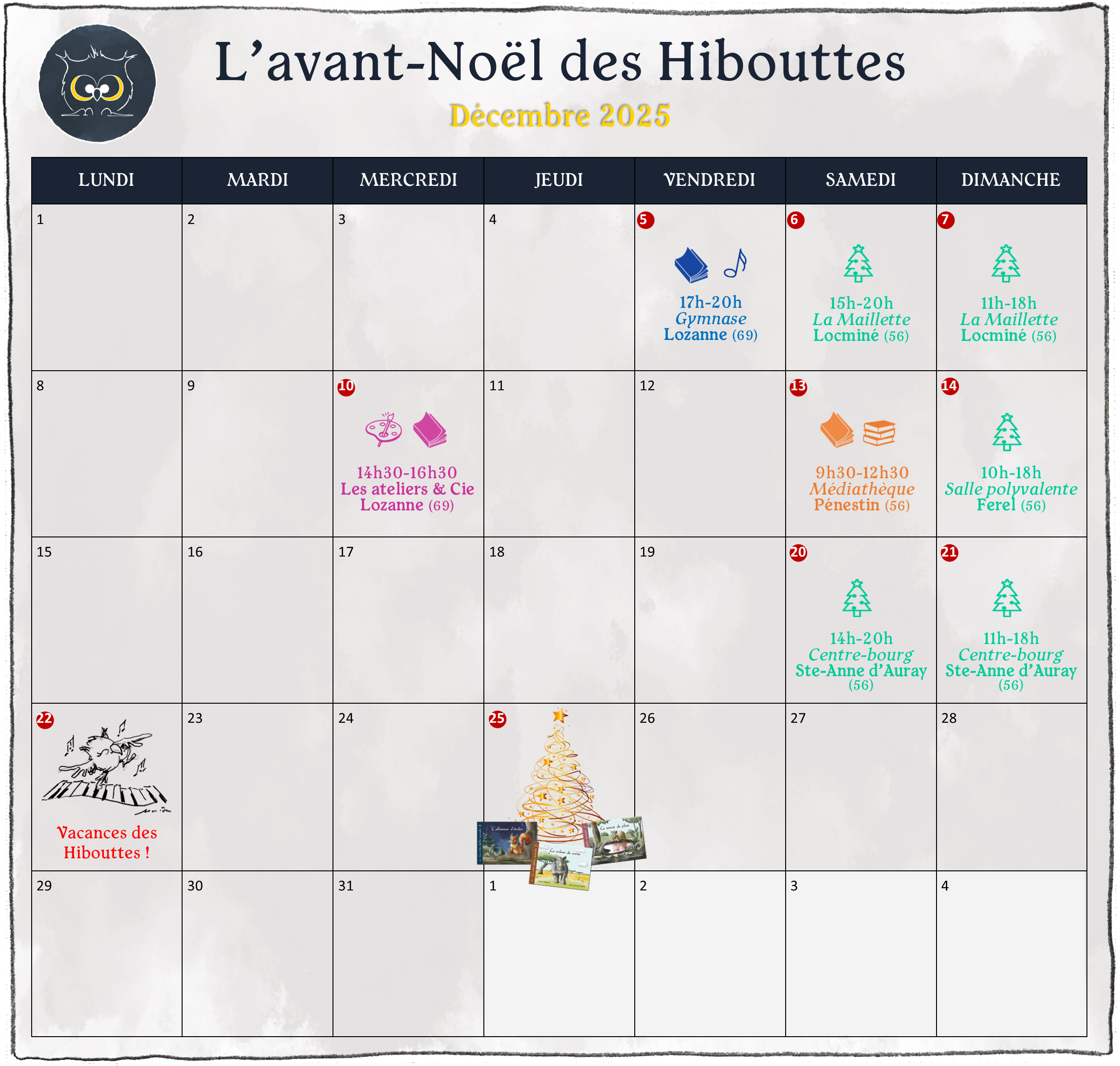 Avant noel des hibouttes decembre