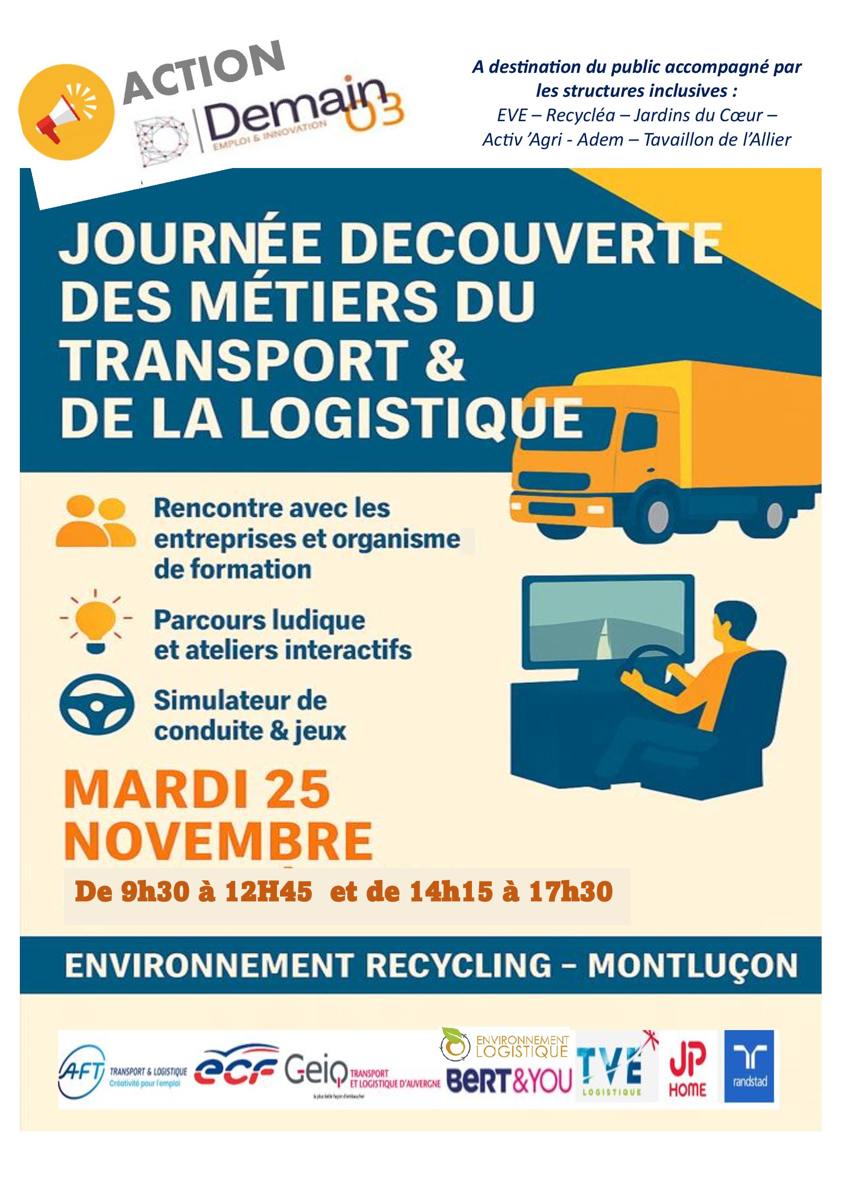 Journée découverte des métiers du transport et de la logistique