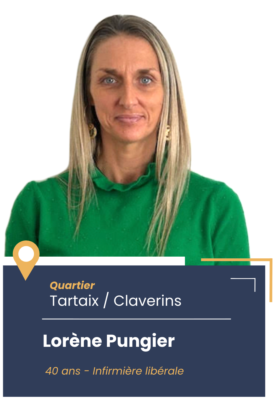 Portrait de Lorène Pungier, candidate aux élections municipales de Montbonnot en 2026