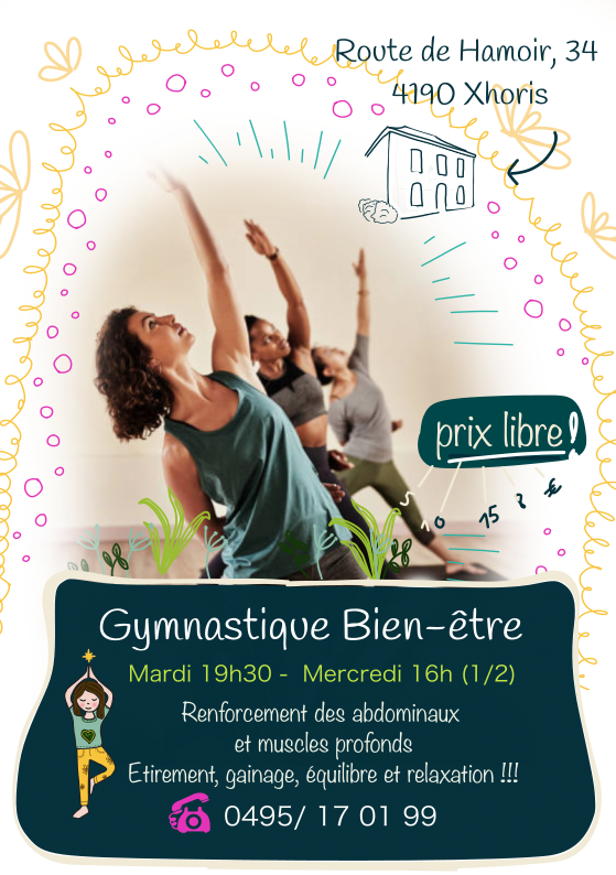 Cours de gymnastique respectueuse du corps à Harzé par Gheur Morgane